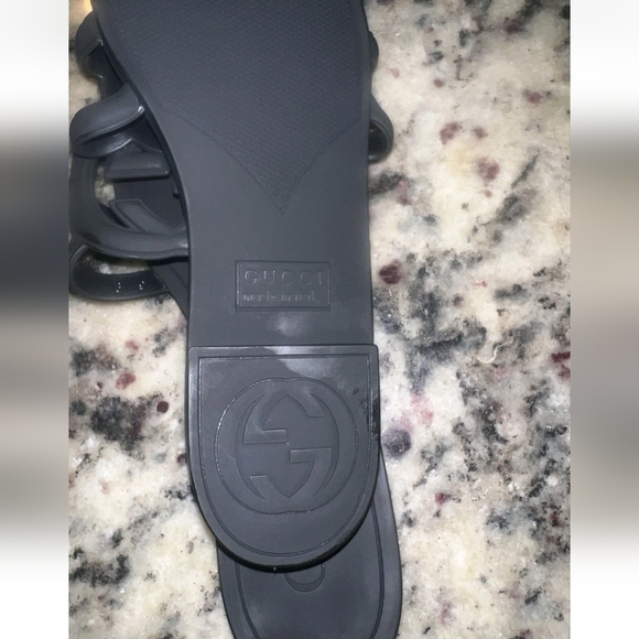 Gucci Women’s Interlocking G Slide Sandals | Black | US Size 8.5/9 - Picture 7 of 7